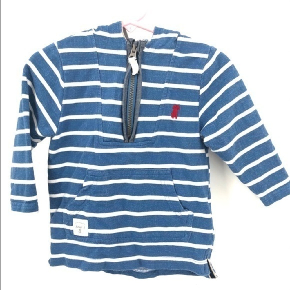 JASPER CONRAN JUNIOR J Blue & White Striped Hoodie
